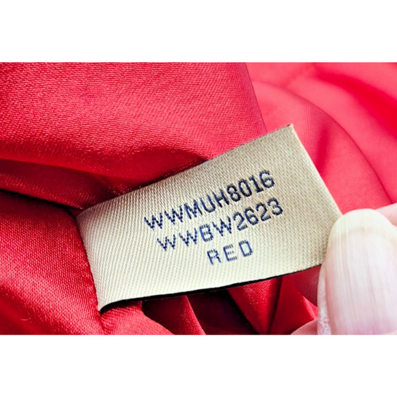 VTG Wilsons Leather Jacket Red Women's Size 3X Zip Front Zip Pocket & Sleeves - Picture 13 of 13